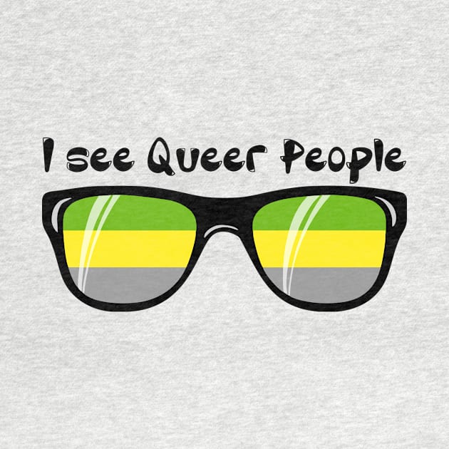 Lithromantic Sunglasses - Queer People by Blood Moon Design